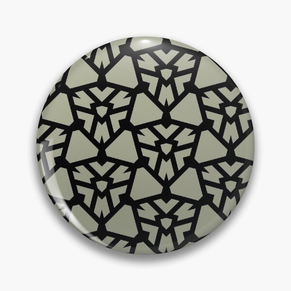 Item preview, Green and Black Shield Shape Tile Pattern Coordinates w/ PPG 2022 Color of the Year Olive Sprig PPG1125-4 - Colour Trends - Hue - Shade designed and sold by ColorOfTheYears.