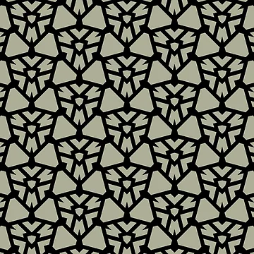 Imagen de la obra Green and Black Shield Shape Tile Pattern Coordinates w/ PPG 2022 Color of the Year Olive Sprig PPG1125-4 - Colour Trends - Hue - Shade de ColorOfTheYears