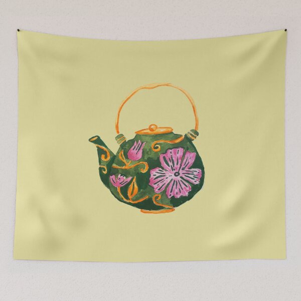 Item preview, cute teapot designed and sold by artbyrosse.