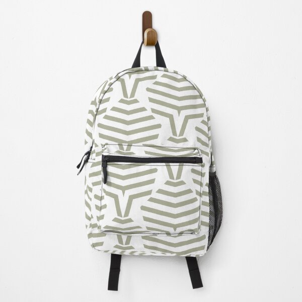 Item preview, Green and White Geometric Stripe Shape Pattern Coordinates w/ PPG 2022 Color of the Year Olive Sprig PPG1125-4 - Colour Trends - Hue - Shade designed and sold by ColorOfTheYears.
