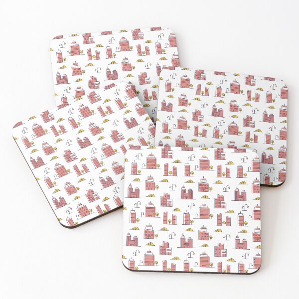 Item preview, Magenta Buildings pattern designed and sold by RafaelLima7.