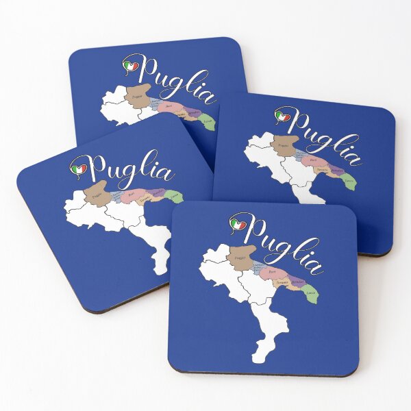 Item preview, I Love Puglia - Provinces of Puglia Italy designed and sold by molamode.
