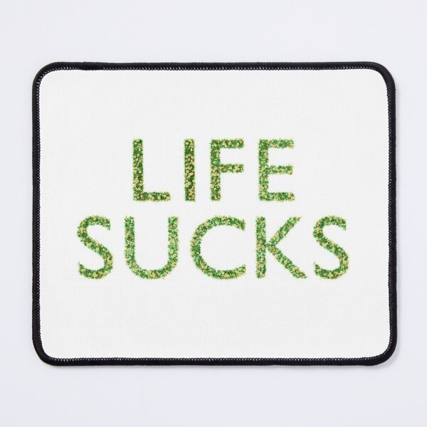 Item preview, "Life sucks" made out of spring flowers designed and sold by Eurozerozero.