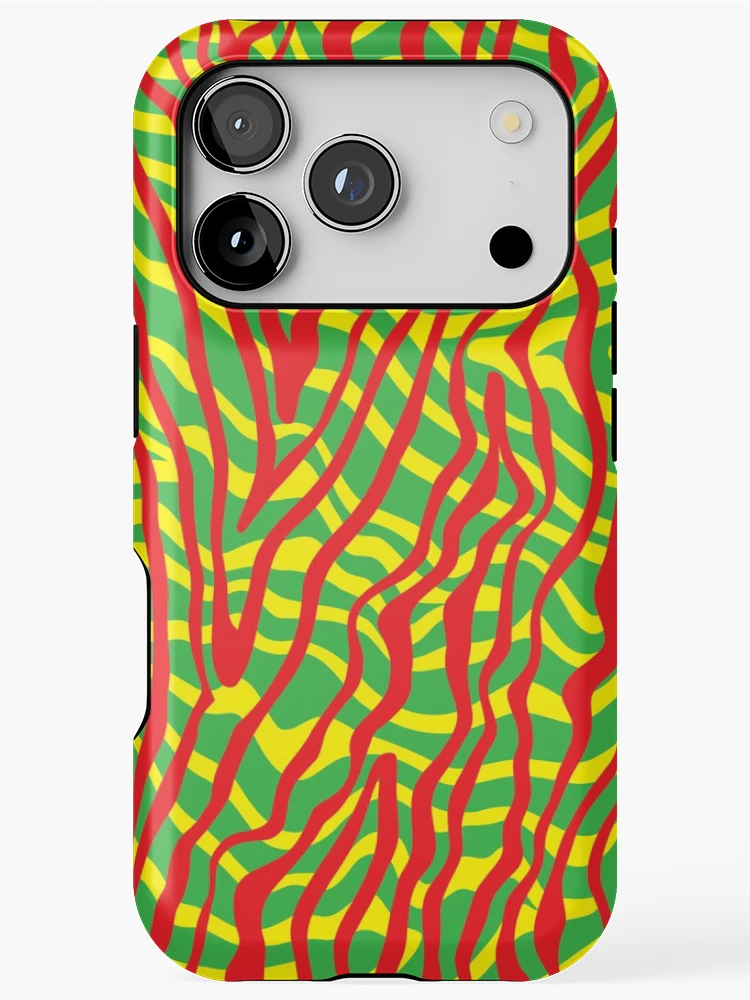Thumbnail 1 of 4, iPhone Case, Dizzy Rasta Pattern designed and sold by JaiStudio.