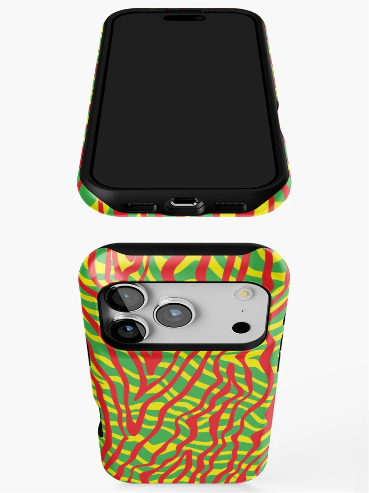 Thumbnail 3 of 4, iPhone Case, Dizzy Rasta Pattern designed and sold by JaiStudio.