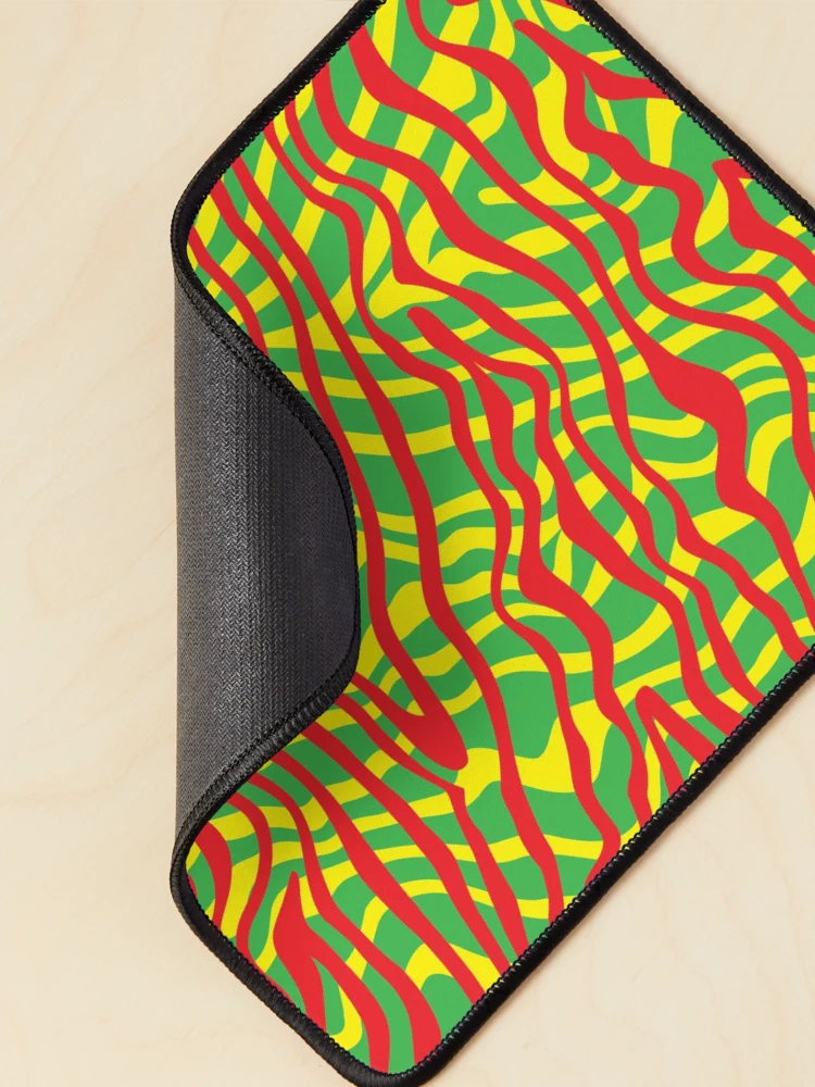 Thumbnail 2 of 5, Mouse Pad, Dizzy Rasta Pattern designed and sold by JaiStudio.