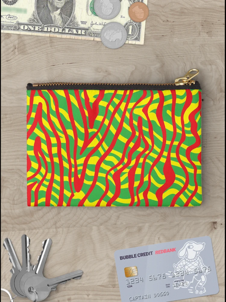 Thumbnail 3 of 4, Zipper Pouch, Dizzy Rasta Pattern designed and sold by JaiStudio.