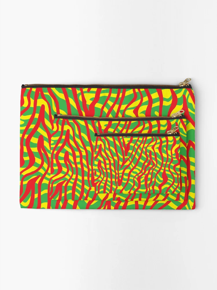 Thumbnail 2 of 4, Zipper Pouch, Dizzy Rasta Pattern designed and sold by JaiStudio.