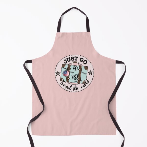 Item preview, Vintage Suitcase Just Go Travel The World USA flag designed and sold by JooArtPrints ★★★★★.