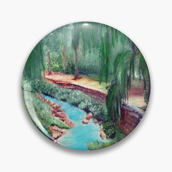 Artikelvorschau, TRAUERWEIDE UND RUHIGER BACH, LANDSCHAFT FINE ART PRINT, LANDSCHAFT INSPIRIERT VON DER NATUR entworfen und verkauft von Adri Barnard.
