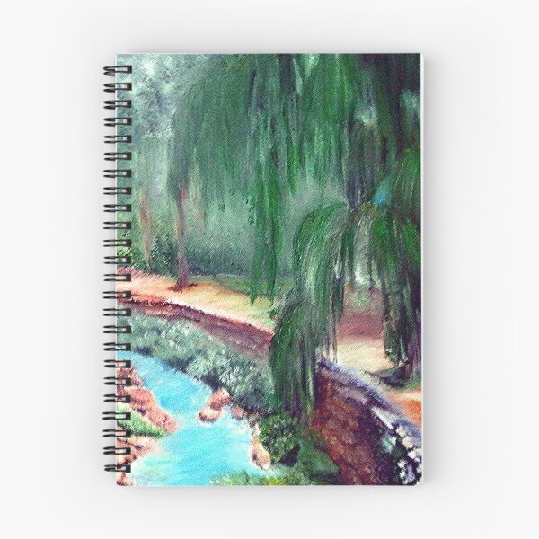 Artikelvorschau, TRAUERWEIDE UND RUHIGER BACH, LANDSCHAFT FINE ART PRINT, LANDSCHAFT INSPIRIERT VON DER NATUR entworfen und verkauft von Adri Barnard.