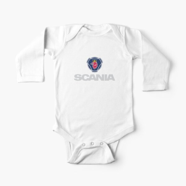 TOP Muscle Car - Silberner Scania Muscle Baby Body Langarm