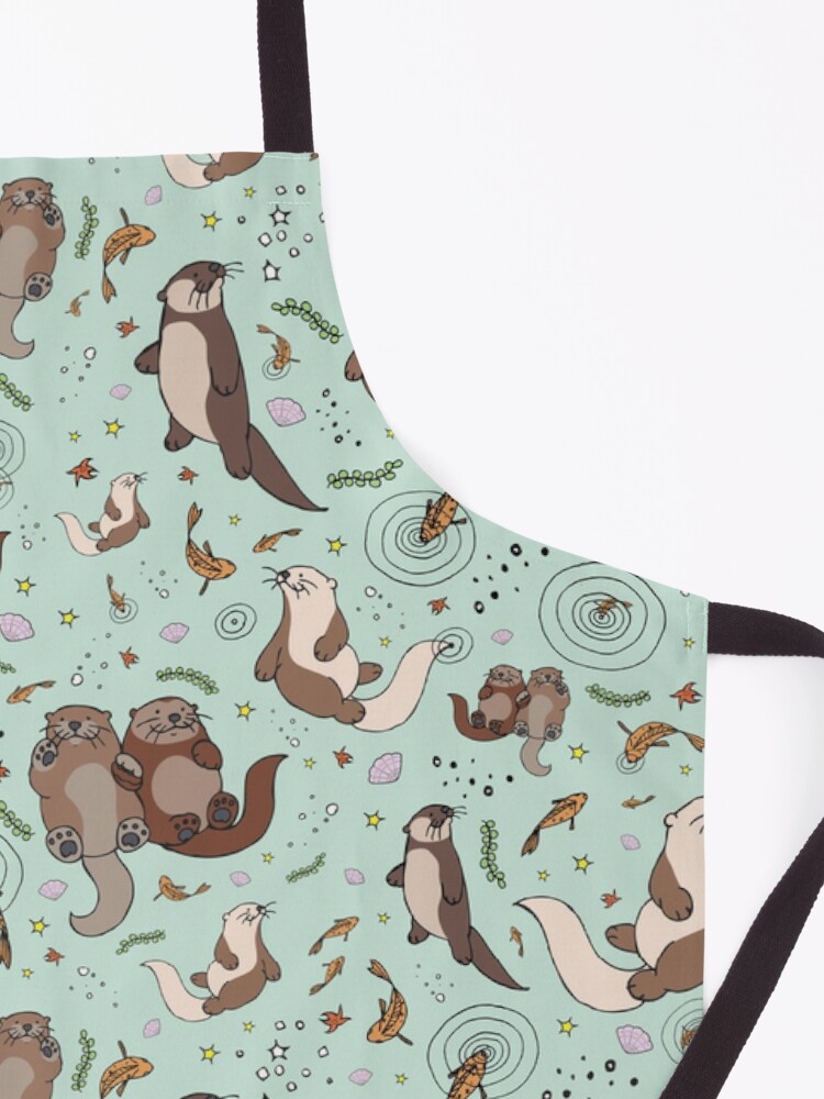 Alternate view of Otters in Blue Apron