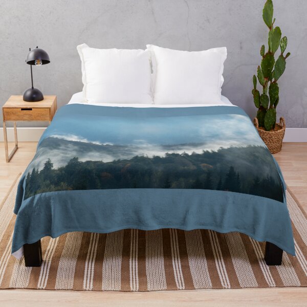 Item preview, Post Rain Steaming Forest ethereal fog rising Coast Range of Oregon designed and sold by Steven Holt.
