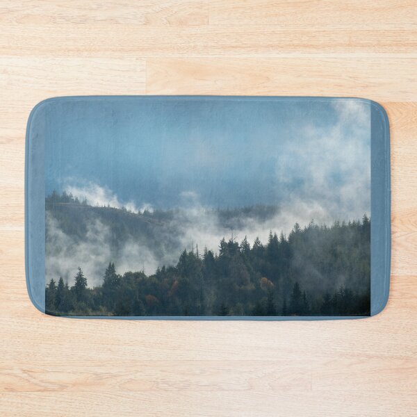 Item preview, Post Rain Steaming Forest ethereal fog rising Coast Range of Oregon designed and sold by Steven Holt.
