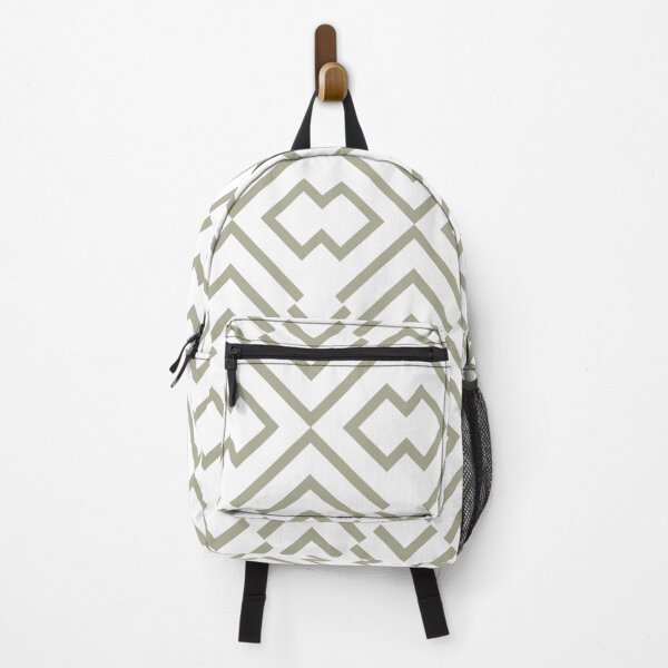 Item preview, Green and White Simple Art Deco Shape Pattern Coordinates w/ PPG 2022 Color of the Year Olive Sprig PPG1125-4 - Colour Trends - Hue - Shade designed and sold by ColorOfTheYears.