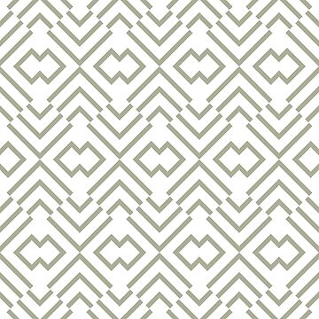 Imagen de la obra Green and White Simple Art Deco Shape Pattern Coordinates w/ PPG 2022 Color of the Year Olive Sprig PPG1125-4 - Colour Trends - Hue - Shade de ColorOfTheYears