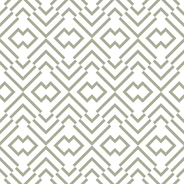 Imagen de la obra Green and White Simple Art Deco Shape Pattern Coordinates w/ PPG 2022 Color of the Year Olive Sprig PPG1125-4 - Colour Trends - Hue - Shade de ColorOfTheYears