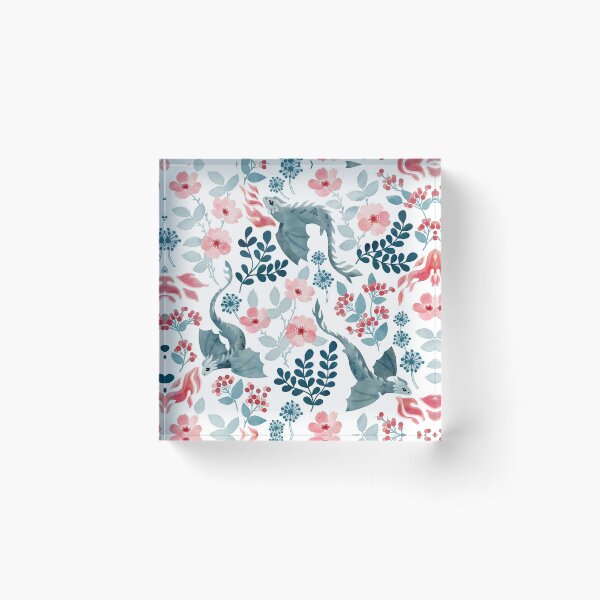 Item preview, Dragons pastel floral designed and sold by adenaJ.