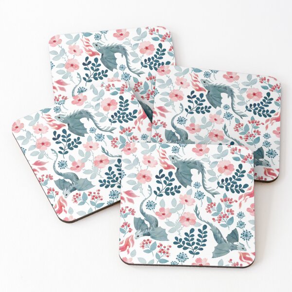 Item preview, Dragons pastel floral designed and sold by adenaJ.