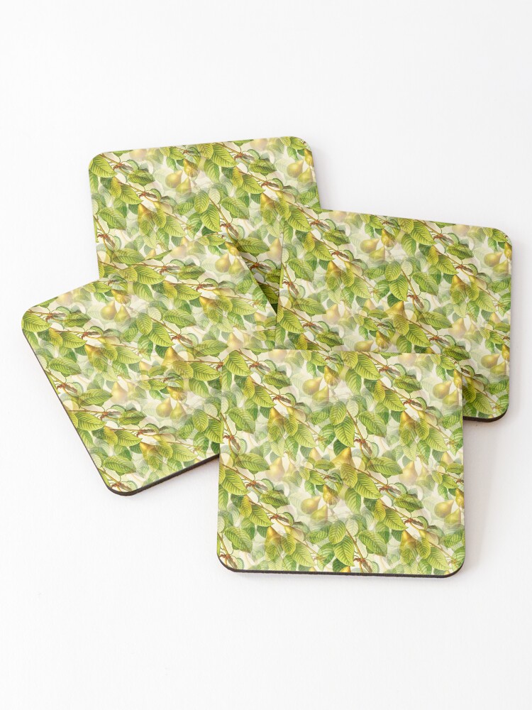 Thumbnail 1 of 5, Coasters (Set of 4), Pear Tree pattern designed and sold by RafaelLima7.