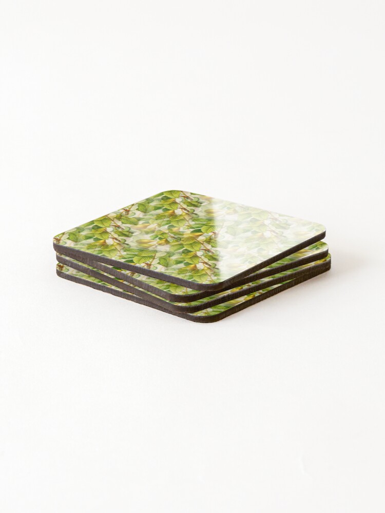 Thumbnail 4 of 5, Coasters (Set of 4), Pear Tree pattern designed and sold by RafaelLima7.