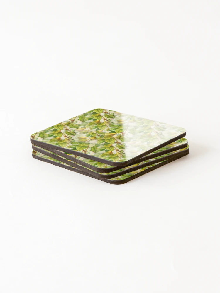 Thumbnail 4 of 5, Coasters (Set of 4), Pear Tree pattern designed and sold by RafaelLima7.