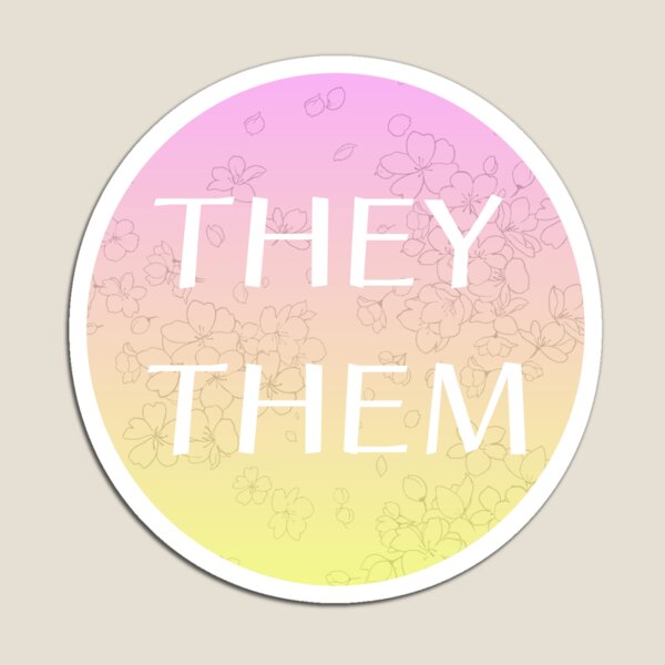 Item preview, They Them nonbinary pronouns designed and sold by LittleBearrr.