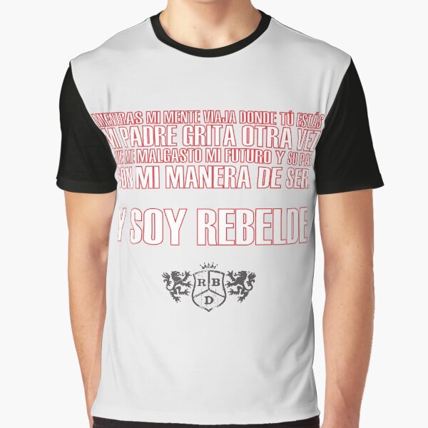 Vista previa del artículo con la obra «RBD y soy rebelde», diseñado y vendido por artfrommaya.