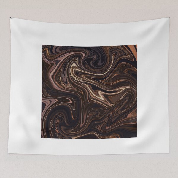 Item preview, Dark Brown Liquid Marble designed and sold by Aizyshop.