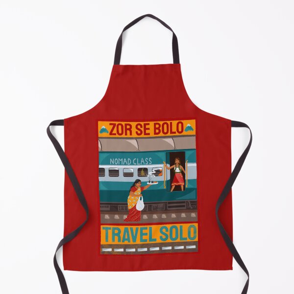 Item preview, Travel Solo Desi Girl Train Life designed and sold by Sampda Mago.