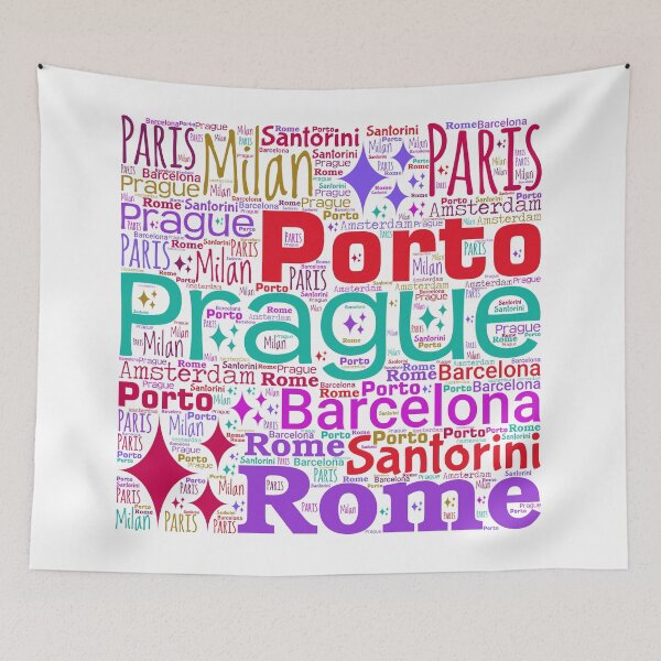Item preview, European Cities With Sparkles designed and sold by frankie5368.