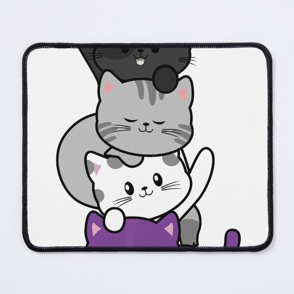 Item preview, Asexual Kawaii Cat LGBTQ Ace Pride Flag kittens designed and sold by amyjay92.