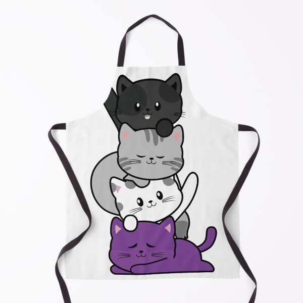 Item preview, Asexual Kawaii Cat LGBTQ Ace Pride Flag kittens designed and sold by amyjay92.