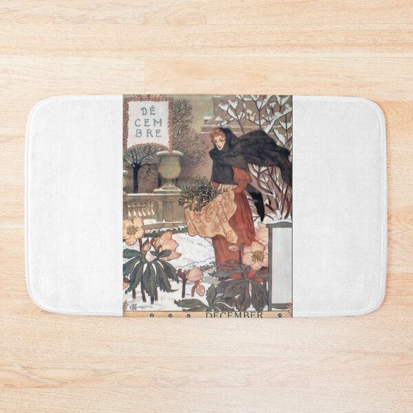 Item preview, Eugene Grasset French Art Nouveau Poster December designed and sold by Bellathewilde.