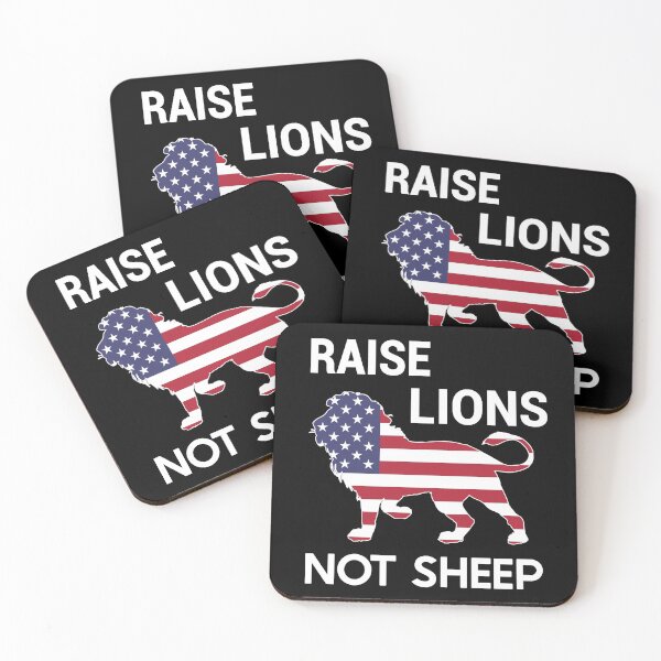 Item preview, Raise Lions Not Sheep designed and sold by ZiesMerch.