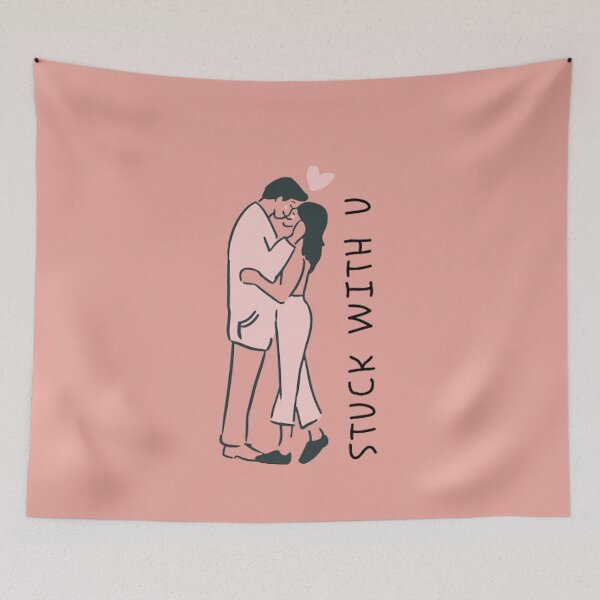 Item preview, stuck with you cute couple in love designed and sold by Guerillafashion.