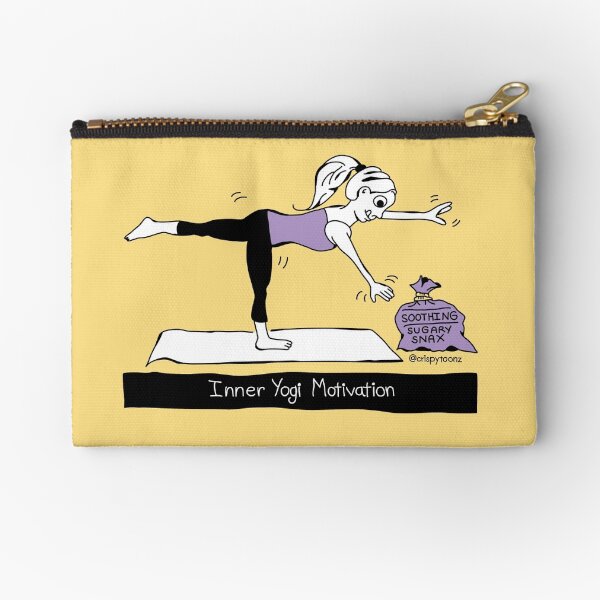 Yoga Motivation Zipper Pouch