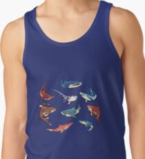 Sharks in the light blue Tank Top