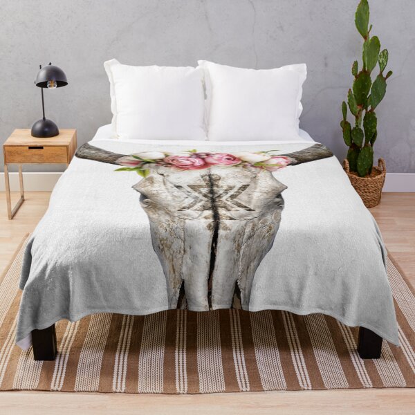 Item preview, Floral Cow Skull designed and sold by galdesign.