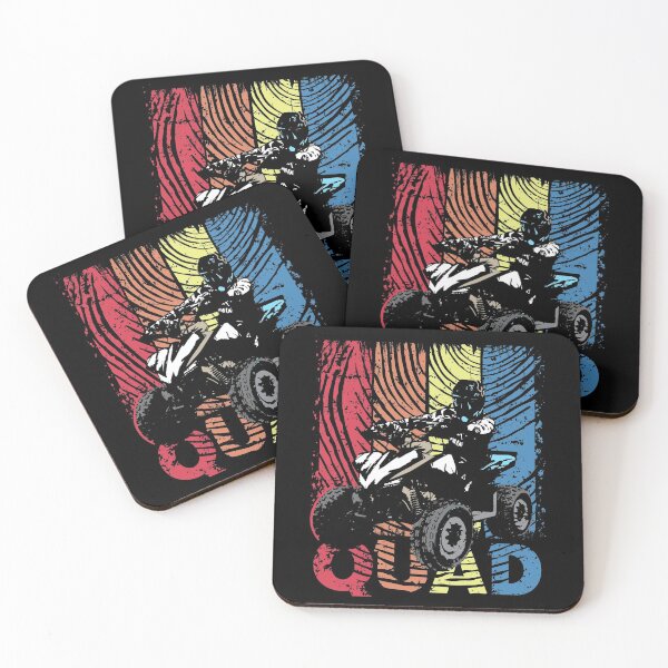 Item preview, Quad driving four wheel 4x4 quad riders racing motorsport retro design designed and sold by brunsch-print.