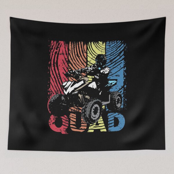 Item preview, Quad driving four wheel 4x4 quad riders racing motorsport retro design designed and sold by brunsch-print.