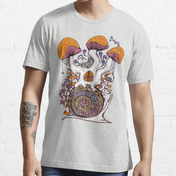 "The Snail House" Tshirt for Sale by ogfx Redbubble mushrooms t