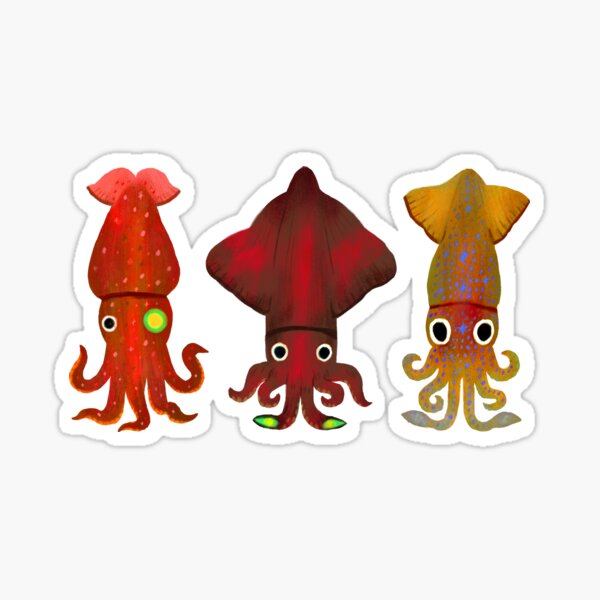 Tentacle Trio 2 Sticker