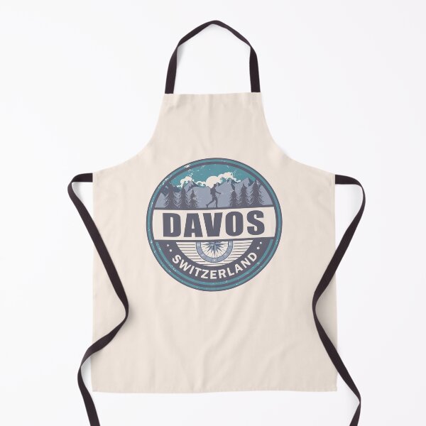 Item preview, Davos Switzerland Swiss Alps Vintage Hiking Design designed and sold by CynthiaGraphics.