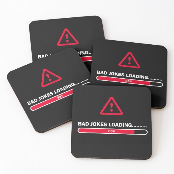 Item preview, Funny Bad Jokes Loading 85% Design with Warning Sign designed and sold by Solotree.