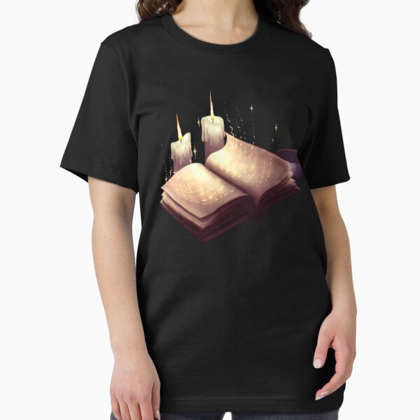 Magic Book Of Spells With Candles Essential T-Shirt