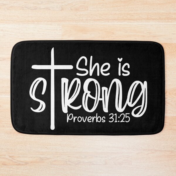 Item preview, She Is Strong Inspirational Quote designed and sold by ChelleCreate.