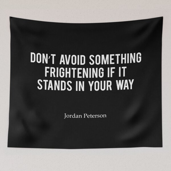 Item preview, JP | Don't avoid something frightening - Jordan Peterson designed and sold by ChaosAndOrder.