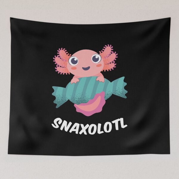 Item preview, Snaxolotl Kawaii Foodie Axolotl I designed and sold by Lemon Pepper.